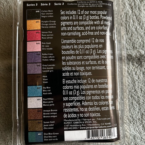 NEW Pearl Ex Series 3 Powdered Pigments. 12 New, Unopened Jars - Picture 2 of 2
